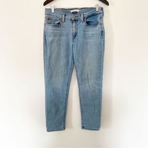 Levi's Light Wash Boyfriend Cuffed Denim Jeans 29x27